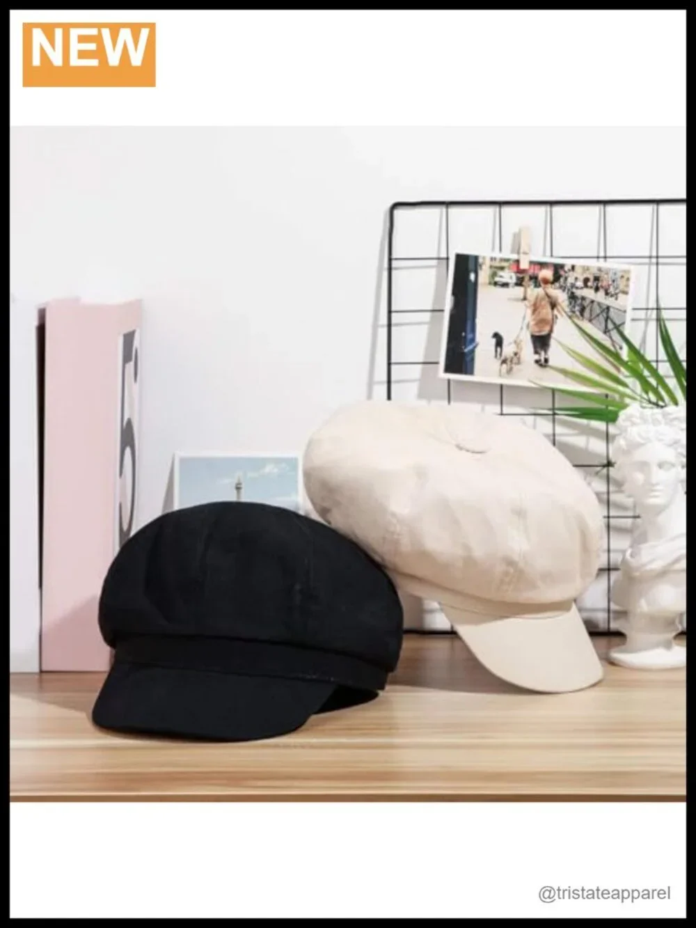 2 Pack Newsboy Hats for Women Cotton Blend Adjustable Summer Beret 8 Panel
